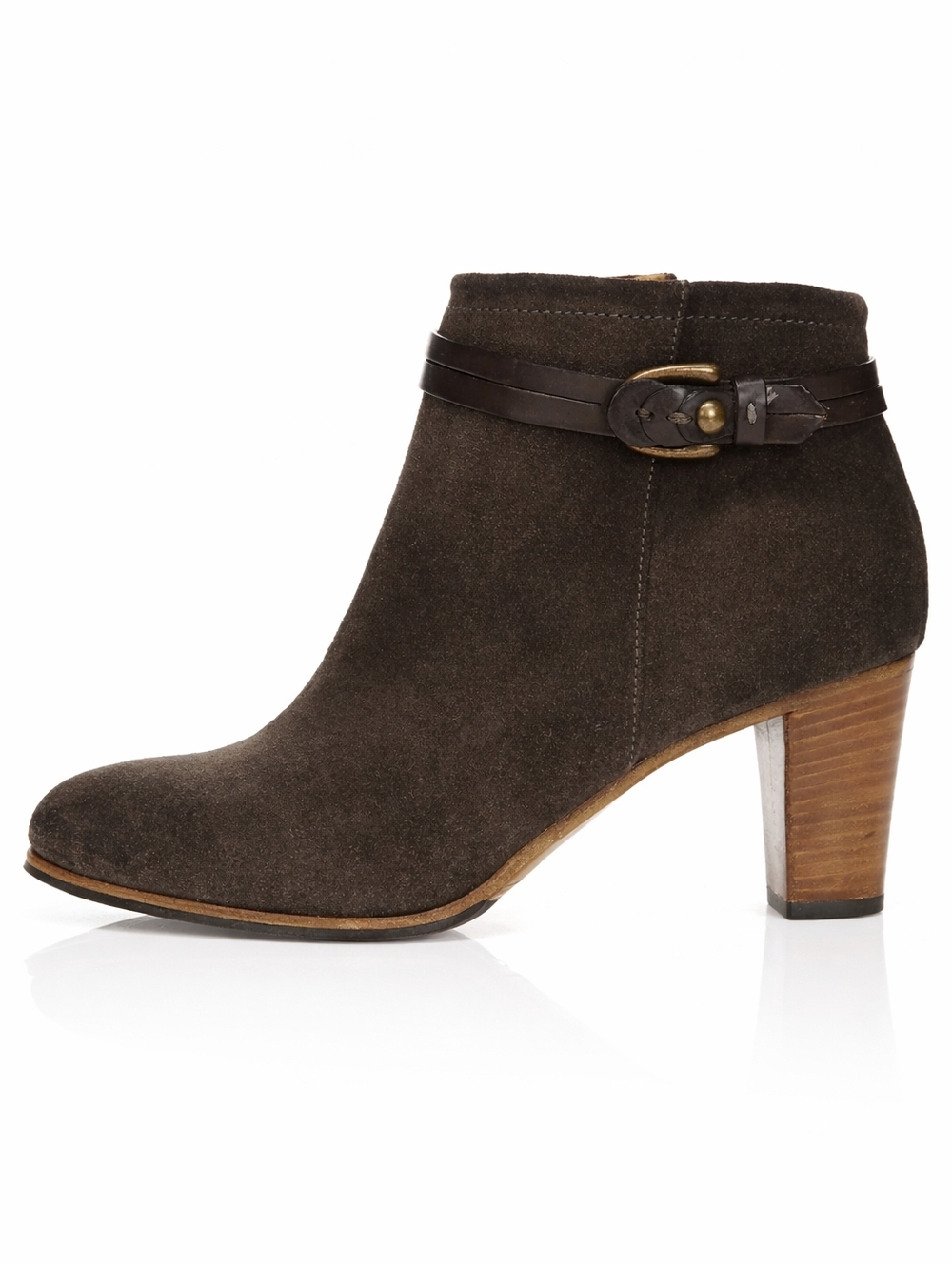 $475 ALBERTO FERMANI Ginosa Suede ANKLE BOOTS – Size 38 Brown Suede Booties